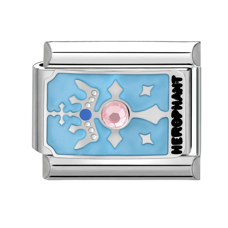 Fashionable Drip-Paint Style Accessory with Tarot Card Elements